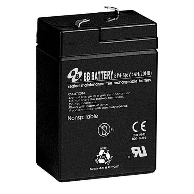 BP4-6-T3 B B Battery  Piles rechargeables (secondaires)